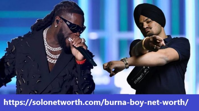 SS of Buna Boy and Sidhu Moose Wala performing on stage